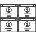 複数サイトイメージのアイコン